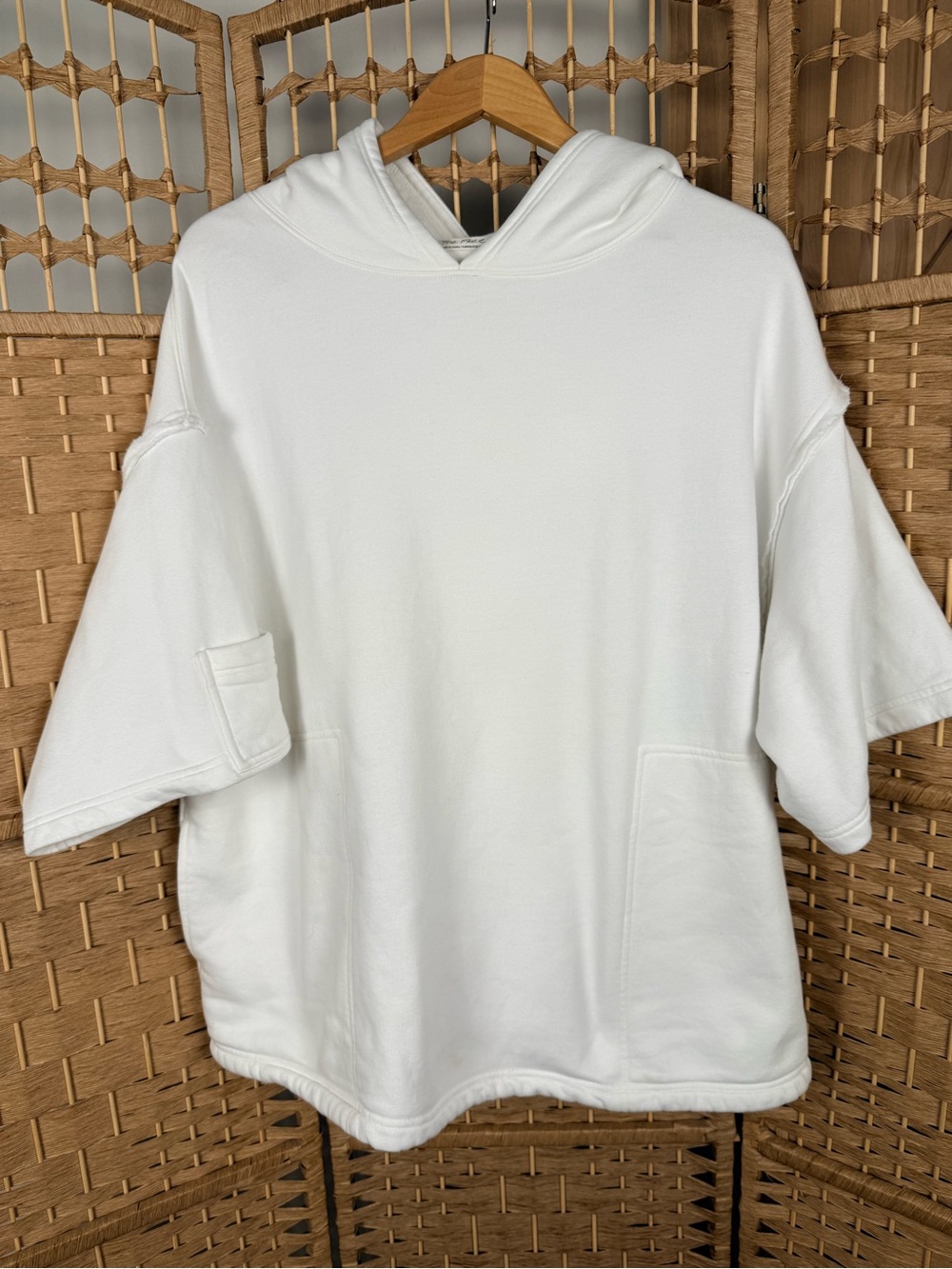 Free People We the Free Oversized Hoodie White Size Small